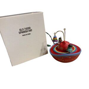 Hallmark Spanish hat Christmas FELIZ NAVIDAD Ornament